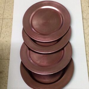 4 Plastic Round Plate